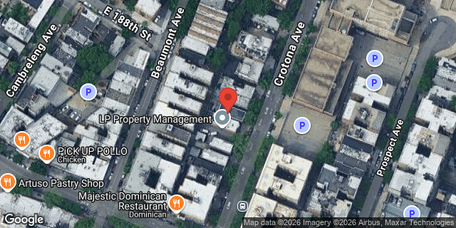 Aerial map of 2421 CROTONA AVENUE, Bronx