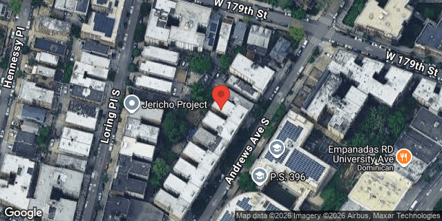 Aerial map of 1929 ANDREWS AVENUE SOUTH, Bronx