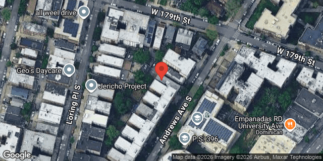 Aerial map of 1931 ANDREWS AVENUE SOUTH, Bronx