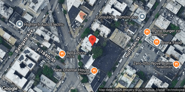 Aerial map of 2346 LORILLARD PLACE, Bronx