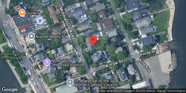 Aerial map of 610 MINNIEFORD AVENUE, Bronx