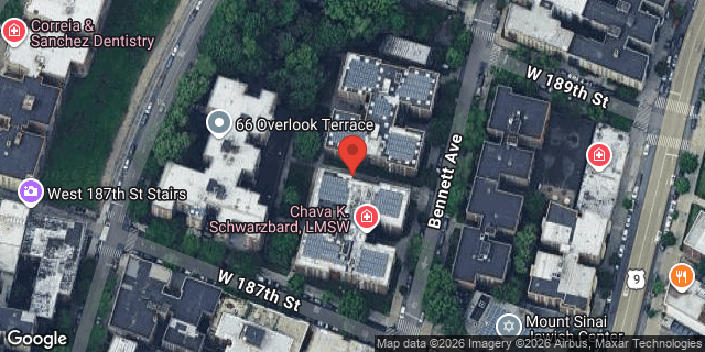 Aerial map of 150 BENNETT AVENUE, Manhattan