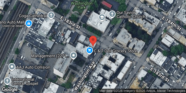 Aerial map of 470 EAST 183 STREET, Bronx