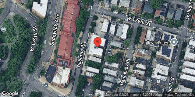 Aerial map of 1920 OSBORNE PLACE, Bronx