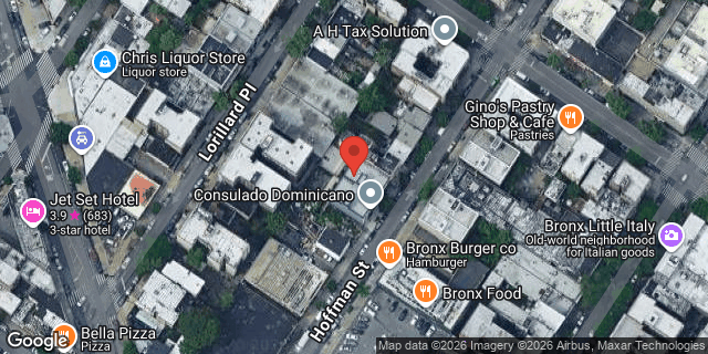 Aerial map of 2377 HOFFMAN STREET, Bronx
