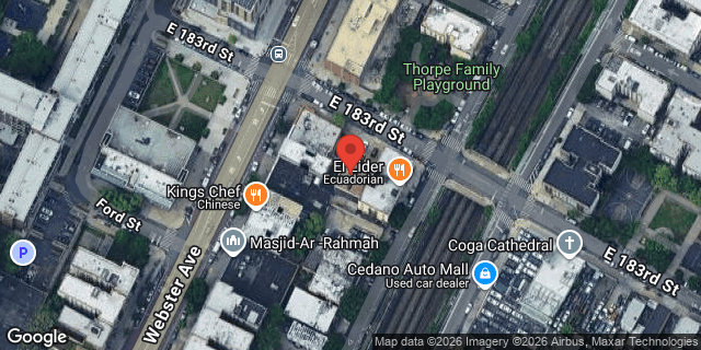 Aerial map of 410 EAST 183 STREET, Bronx