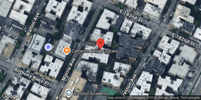 Aerial map of 2200 MORRIS AVENUE, Bronx