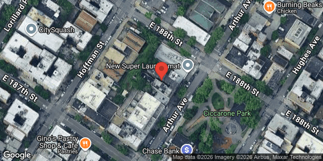 Aerial map of 2423 ARTHUR AVENUE, Bronx