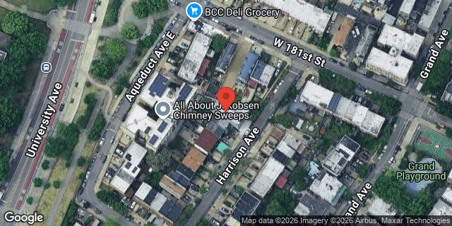 Aerial map of 2127 HARRISON AVENUE, Bronx