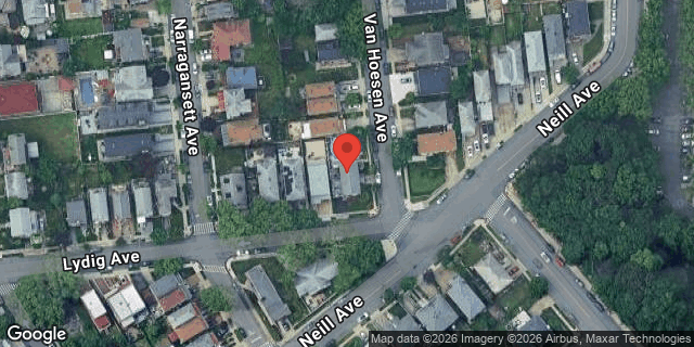 Aerial map of 2053 VAN HOESEN AVENUE, Bronx