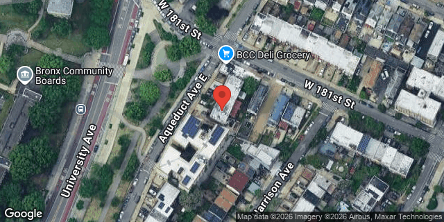 Aerial map of 2128 AQUEDUCT AVENUE EAST, Bronx