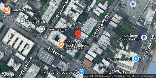Aerial map of 2477 CAMBRELENG AVENUE, Bronx