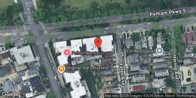 Aerial map of 1150 PELHAM PARKWAY SOUTH, Bronx
