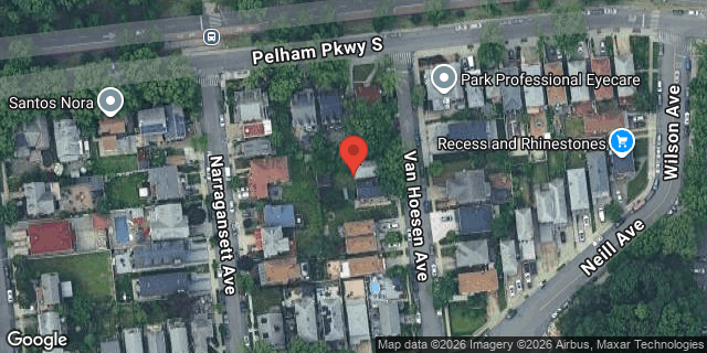 Aerial map of 2067 VAN HOESEN AVENUE, Bronx
