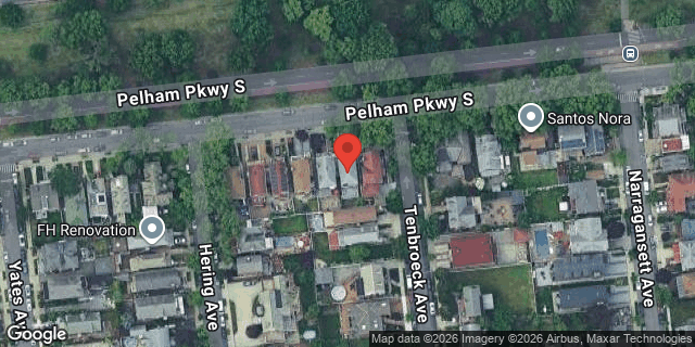 Aerial map of 1198 PELHAM PARKWAY SOUTH, Bronx