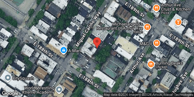 Aerial map of 2458 HOFFMAN STREET, Bronx