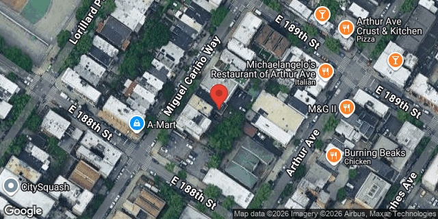Aerial map of 2460 HOFFMAN STREET, Bronx