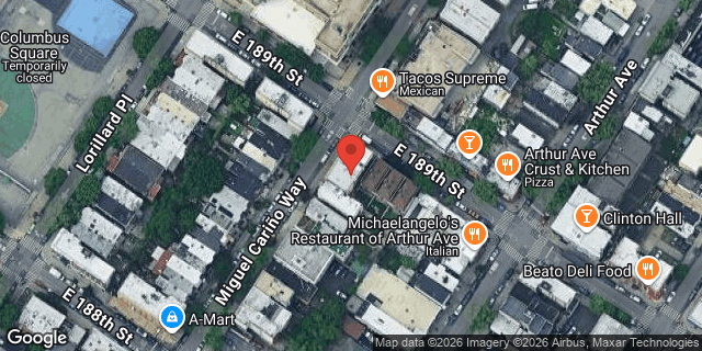 Aerial map of 2476 HOFFMAN STREET, Bronx