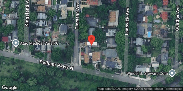 Aerial map of 2212 TIEMANN AVENUE, Bronx