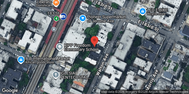 Aerial map of 2263 WALTON AVENUE, Bronx