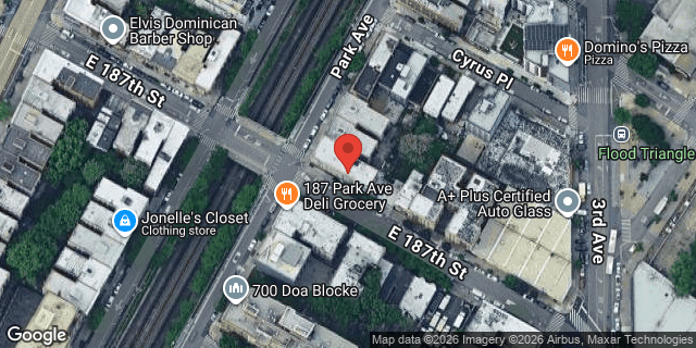 Aerial map of 441 EAST 187 STREET, Bronx