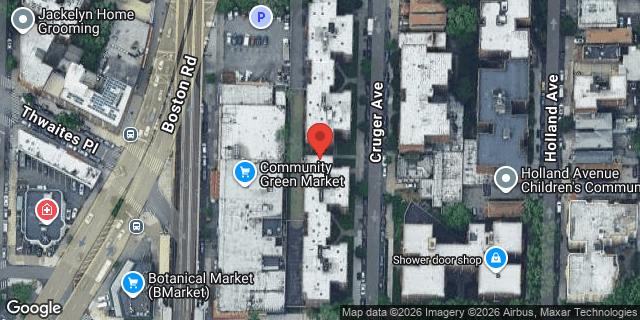 Aerial map of 2215 CRUGER AVENUE, Bronx
