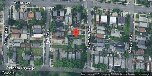 Aerial map of 2219 SEYMOUR AVENUE, Bronx