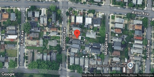 Aerial map of 2218 SEYMOUR AVENUE, Bronx