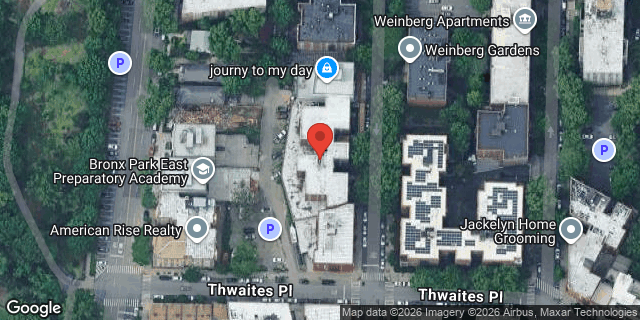 Aerial map of 2275 BARKER AVENUE, Bronx