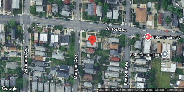 Aerial map of 2232 MORGAN AVENUE, Bronx