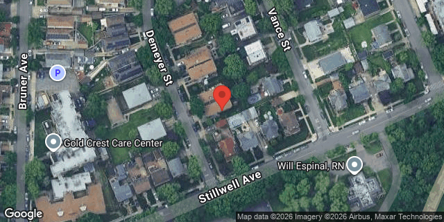 Aerial map of 2310 DEMEYER STREET, Bronx