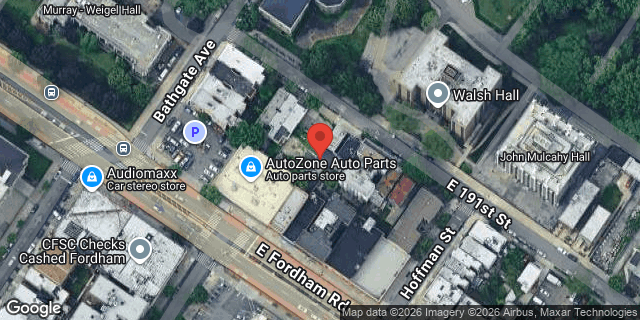 Aerial map of 554 EAST 191ST STREET, Bronx
