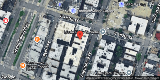 Aerial map of 2411 VALENTINE AVENUE, Bronx