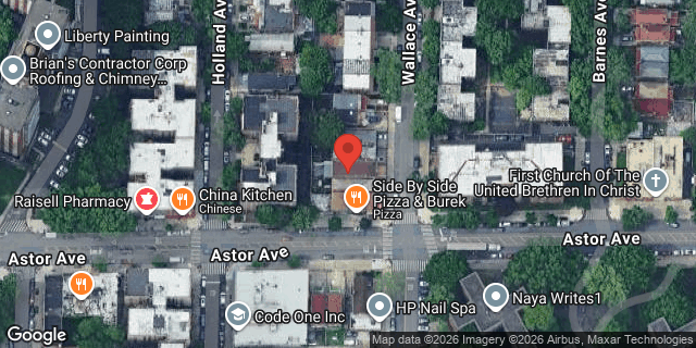 Aerial map of 2305 WALLACE AVENUE, Bronx
