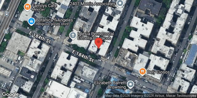 Aerial map of 2389 MORRIS AVENUE, Bronx