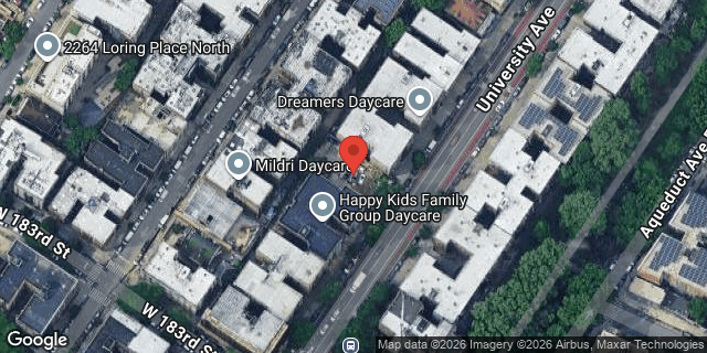 Aerial map of 2279 UNIVERSITY AVENUE, Bronx