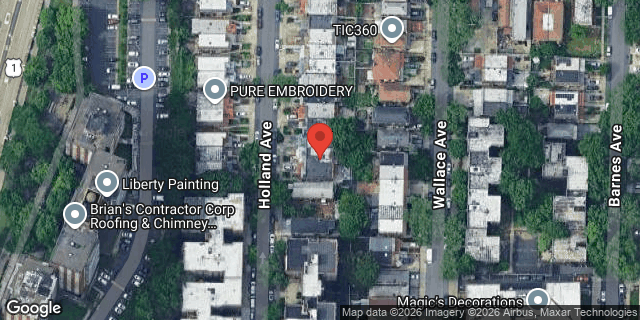Aerial map of 2328 HOLLAND AVENUE, Bronx