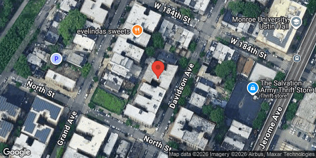Aerial map of 2357 DAVIDSON AVENUE, Bronx