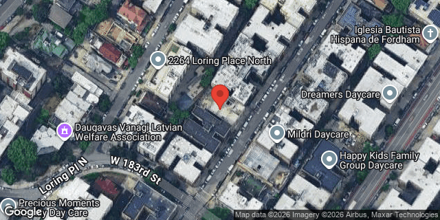 Aerial map of 2267 ANDREWS AVENUE NORTH, Bronx