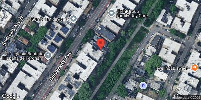 Aerial map of 2320 UNIVERSITY AVENUE, Bronx
