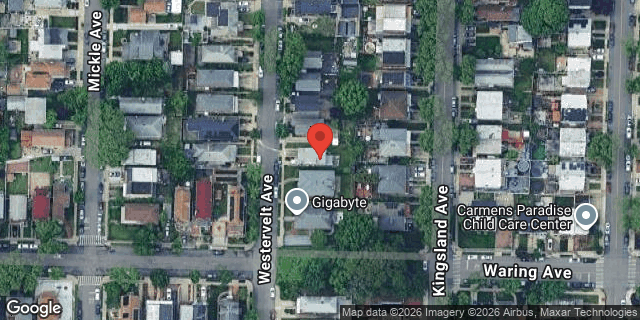 Aerial map of 2412 WESTERVELT AVENUE, Bronx