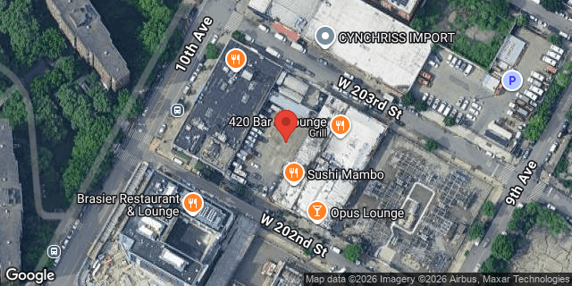 Aerial map of 499 WEST 202 STREET, Manhattan