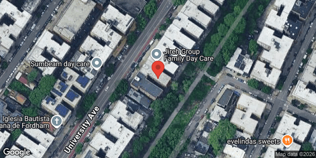Aerial map of 2328 UNIVERSITY AVENUE, Bronx