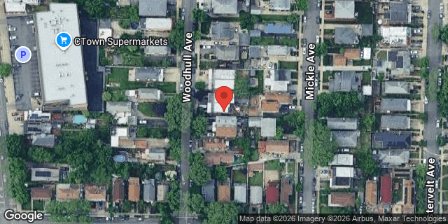 Aerial map of 2420 WOODHULL AVENUE, Bronx