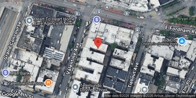 Aerial map of 2486 VALENTINE AVENUE, Bronx