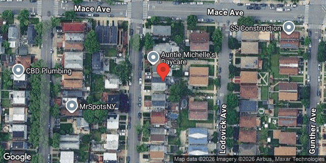 Aerial map of 2436 TIEMANN AVENUE, Bronx