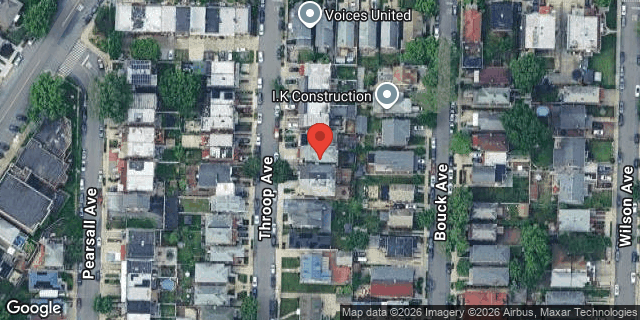 Aerial map of 2436 THROOP AVENUE, Bronx