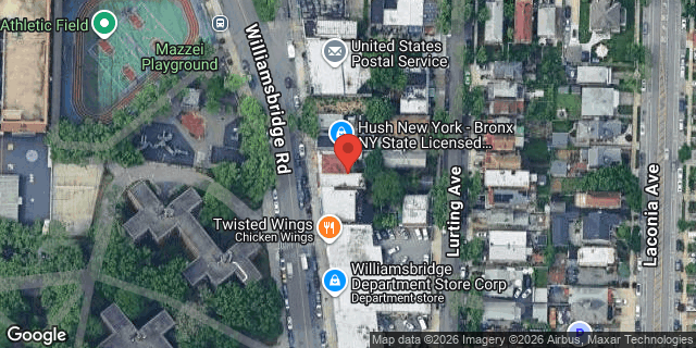 Aerial map of 2458 WILLIAMSBRIDGE ROAD, Bronx