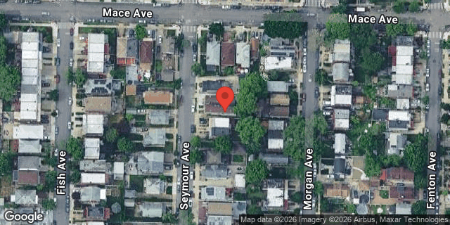 Aerial map of 2442 SEYMOUR AVENUE, Bronx