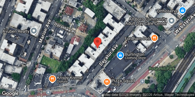Aerial map of 2553 DECATUR AVENUE, Bronx